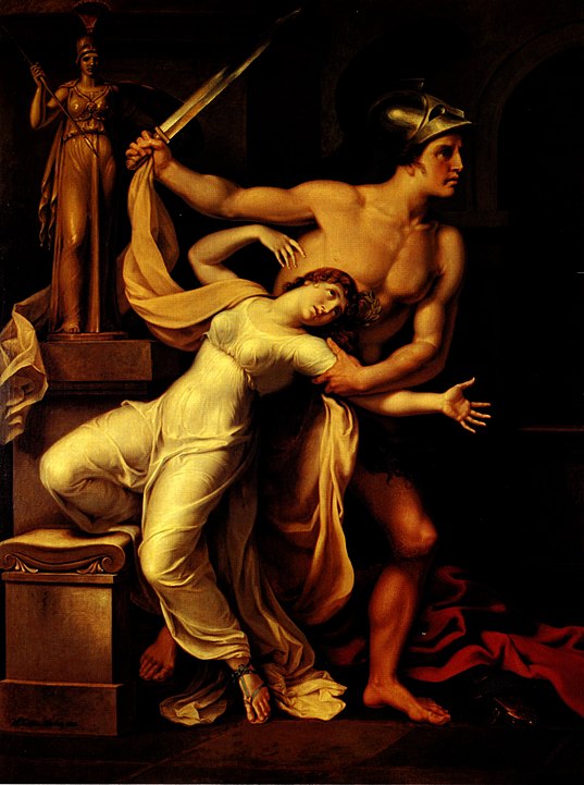 Ajax and Cassandra by Johann Heinrich Wilhelm Tischbein, 1806