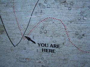 You are here graffiti