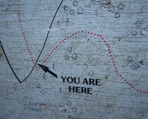 You are here graffiti