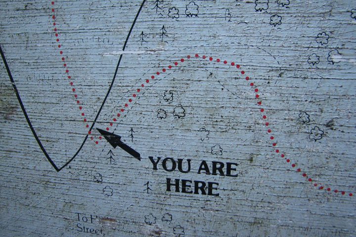 You are here graffiti