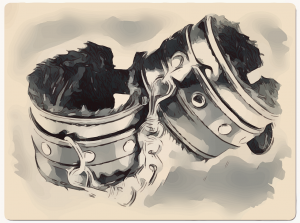 illustration of padded wrist cuffs