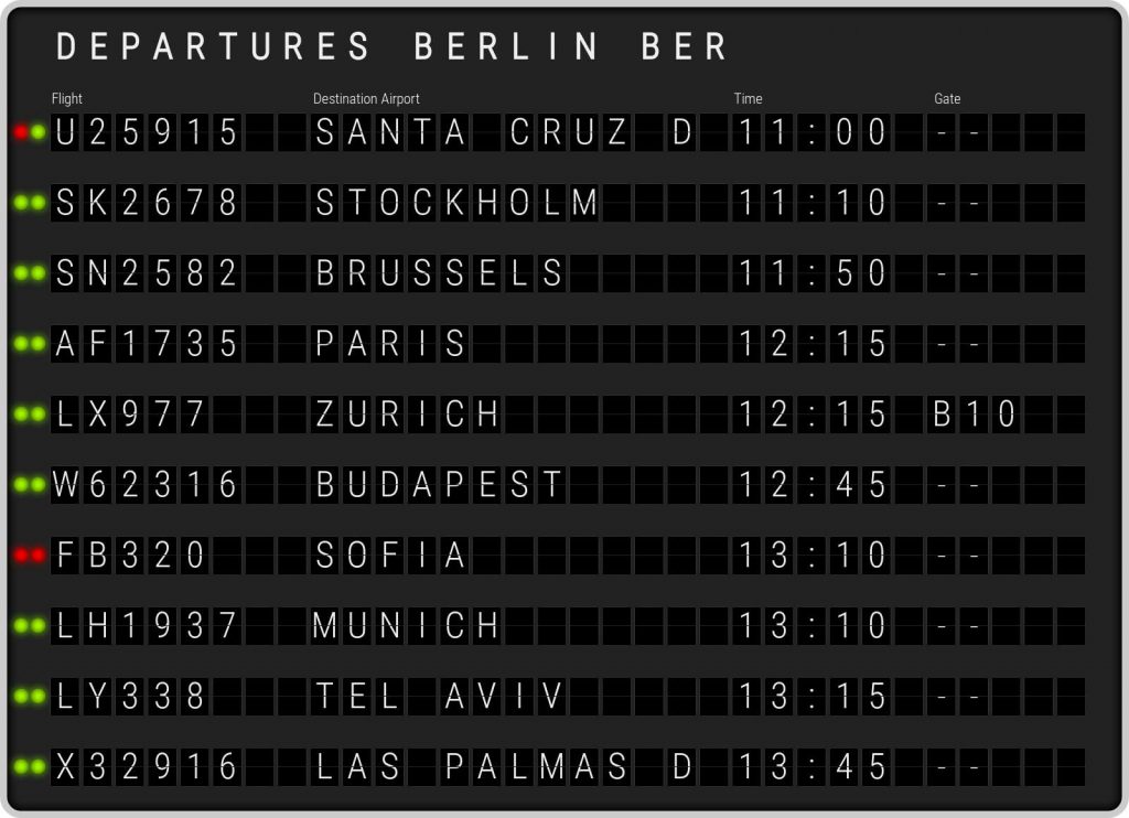 berlin departures timetable
