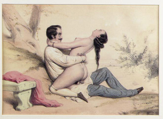 painting of couple having sex (erotikmuseum)