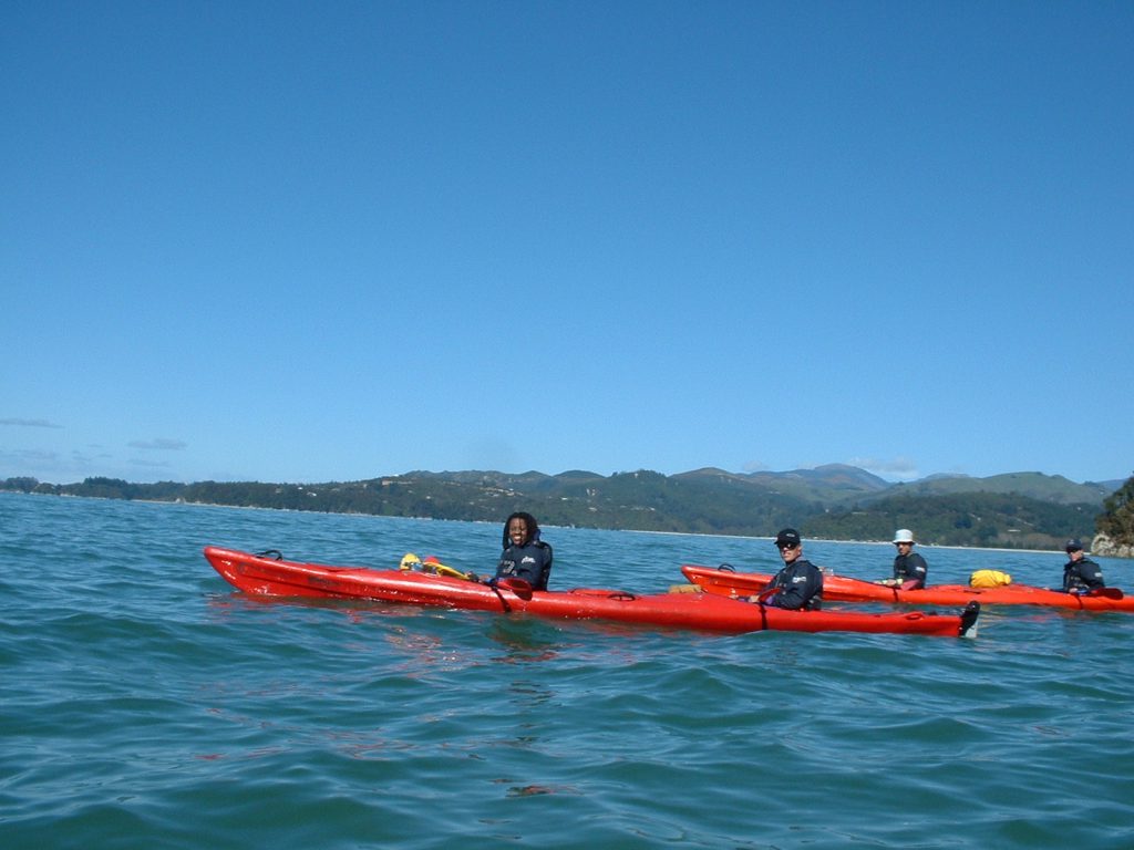 Kayaking on Tasman Bay