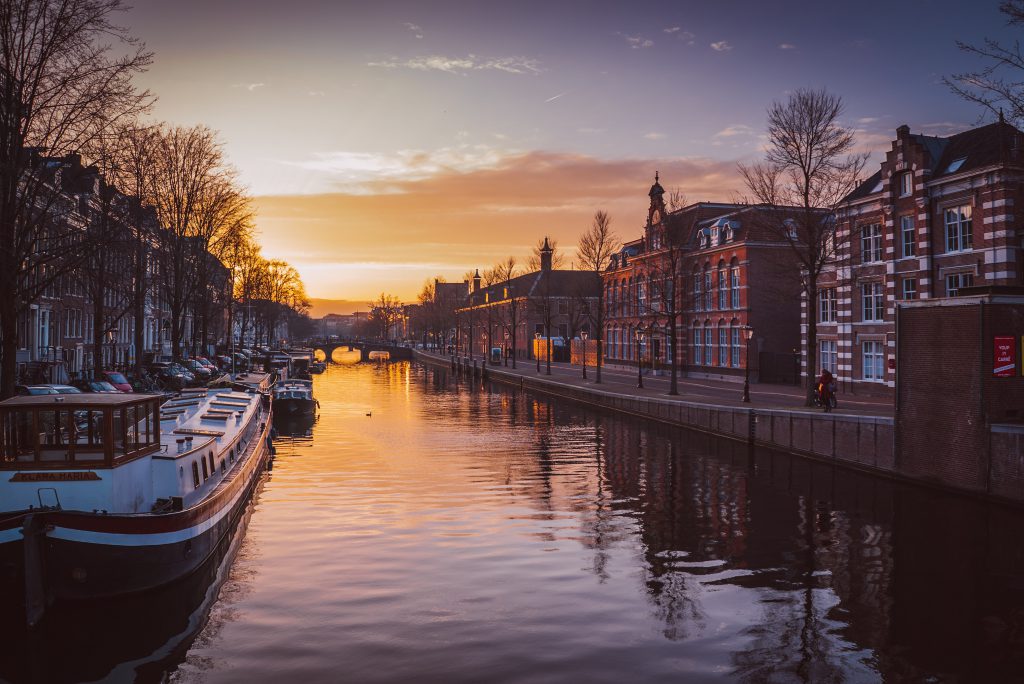 Sunrise in Amsterdam