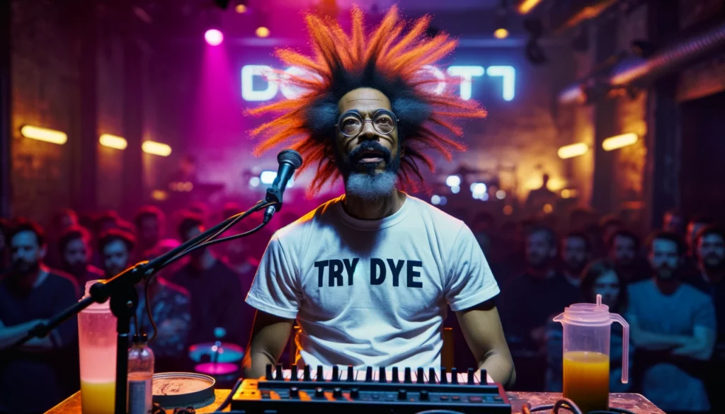 AI image of "not Reggie Watts"