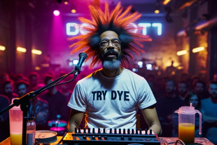 AI image of "not Reggie Watts"